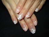 Pink/White Leopard Mix Nails