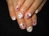 Leopard mix nails