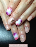 2 color flower nails
