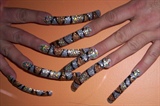 Tigress 3 inches sparkling nails