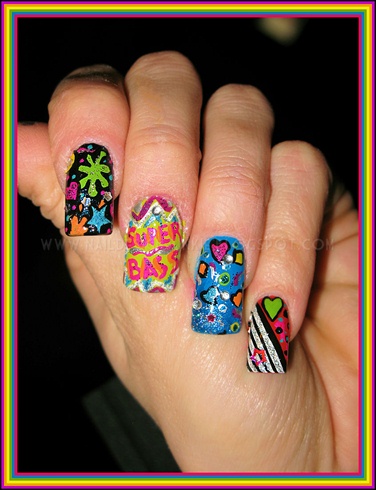 Nikki Minaj Inspired Nails