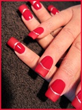 Red, with matte tips