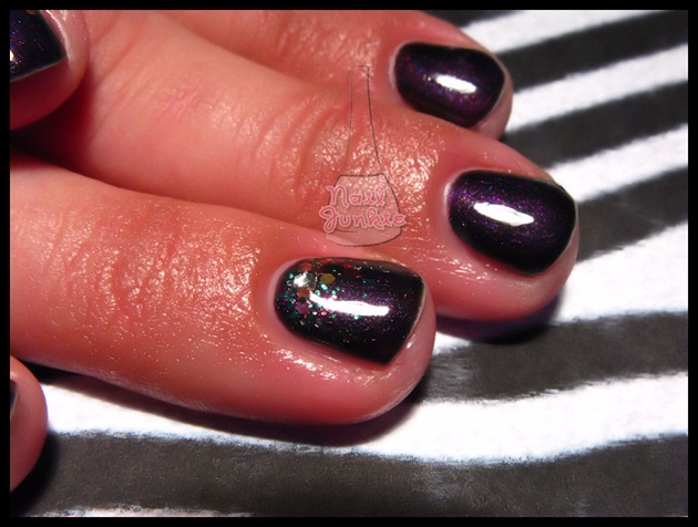 Gel Manicure &amp; Glitter Fade
