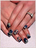 Sparkle nails &amp; Swarovski embellishments