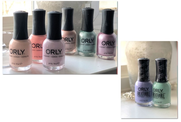 I didn't have a hard time choosing my colors because ORLY graciously sent their new collection to the top 12!  I did purchase two more pastel shades from ORLY to complete my look.  