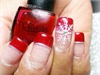 Snowflake With Red French Tips 