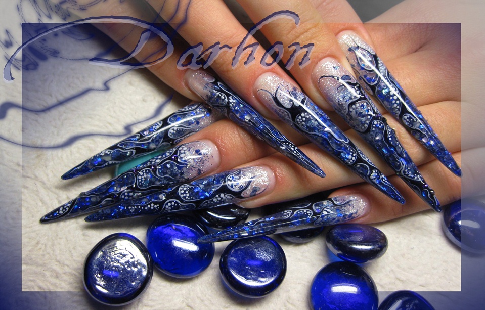 Deep Blue Nail Art Designs - wide 8