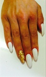 White Gel With Gold Bling