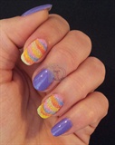 Nail art with colored sand