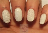 Mixed snow nails (part 1)without topcoat
