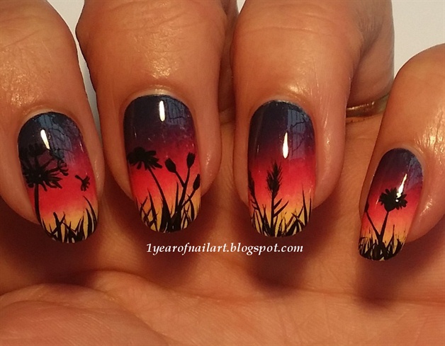 Sunset nails