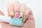 A Christmas Story Hand Painted Nails