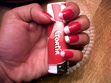 red french nails..