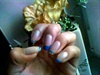 french blue nails