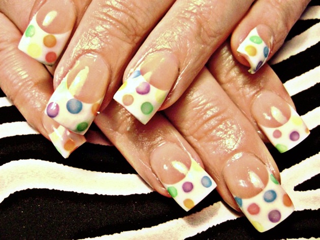 colorful polka dots