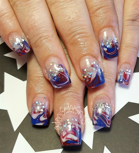 Red, White, and Blue Marble