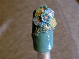 Fimo-cane Flower Bouquet Nail Art Sample