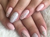 Nude Pink And Glitter Nails