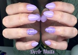 Baby Purple Blooming Nails!