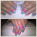 nails with striping tape