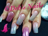 Diamond And Pink Glitter