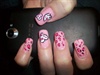 Baby pink animal print with hearts