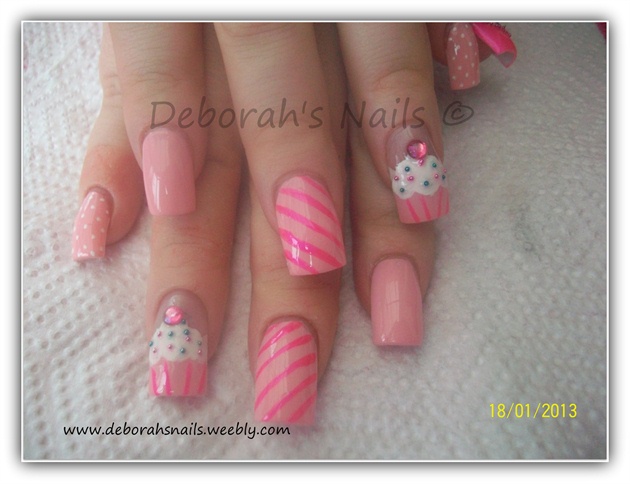 Girly Pink Cupcakes