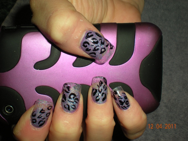 purple clear leopard
