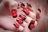 Gothic blood roses