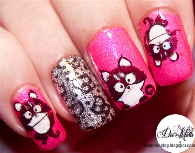 Kitty nail art