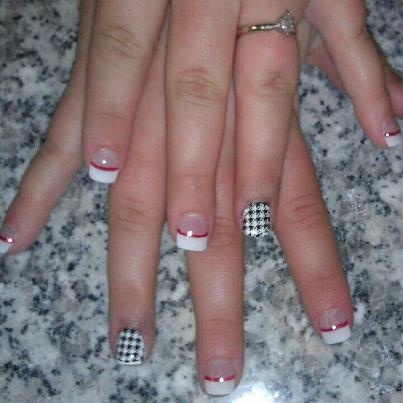 White french and Houndstooth