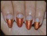 Easy Copper Nails for Prom