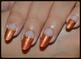 Easy Copper Nails for Prom