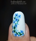 Pastel Flower Nail Art 