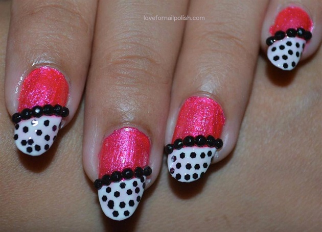 4. 10 Stunning Pink and Black Nail Designs - wide 7
