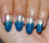 Blue Glitter Nail Tips BornPrettyStore