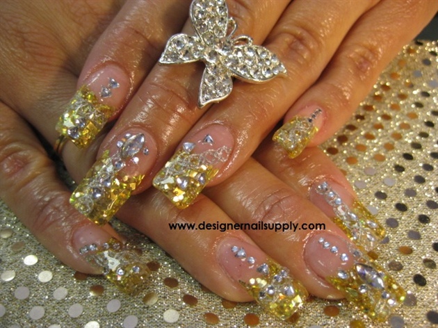 Golden Goddess Nails