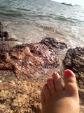 my foot ona the sea