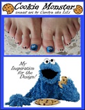 Cookie Monster toenails