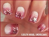 Silver &amp; red Sparkle