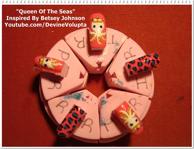 Queen Of The Seas Nail Art