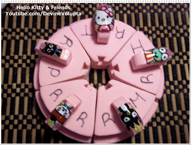 Hello Kitty And Friends Nail Art