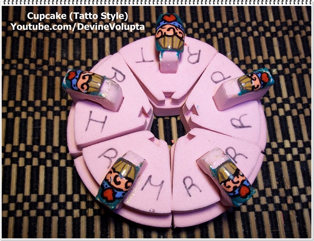 Cupcake Nail Art