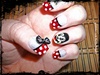 Minnie Mouse Inspired Nail Art
