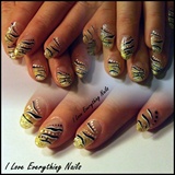 Simple Lined Nail Art