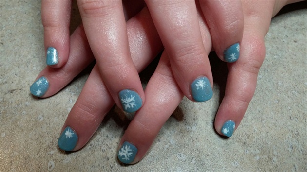 Frozen Inspired Nails