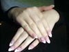 French Nail With Flowers