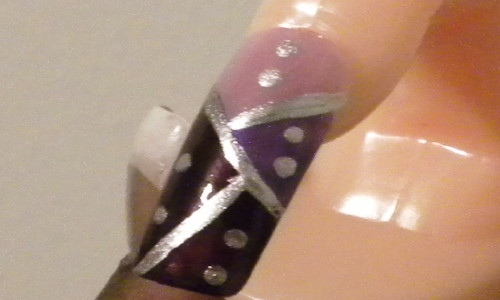 Lavender, Purple And Silver  Side View