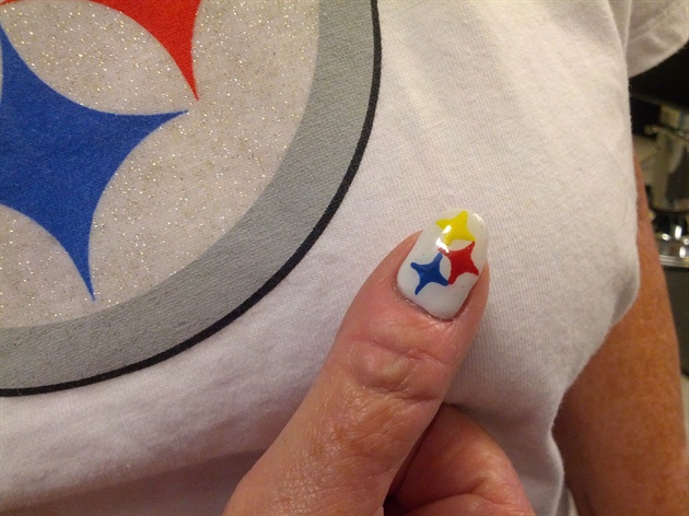 3. Steelers Football Nail Art Decals - wide 3
