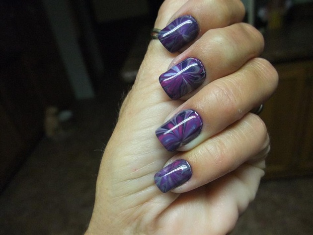 Dark purples marbe